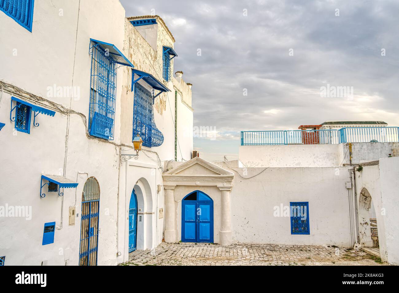 Sidi Bou Saïd, Tunisie Banque D'Images