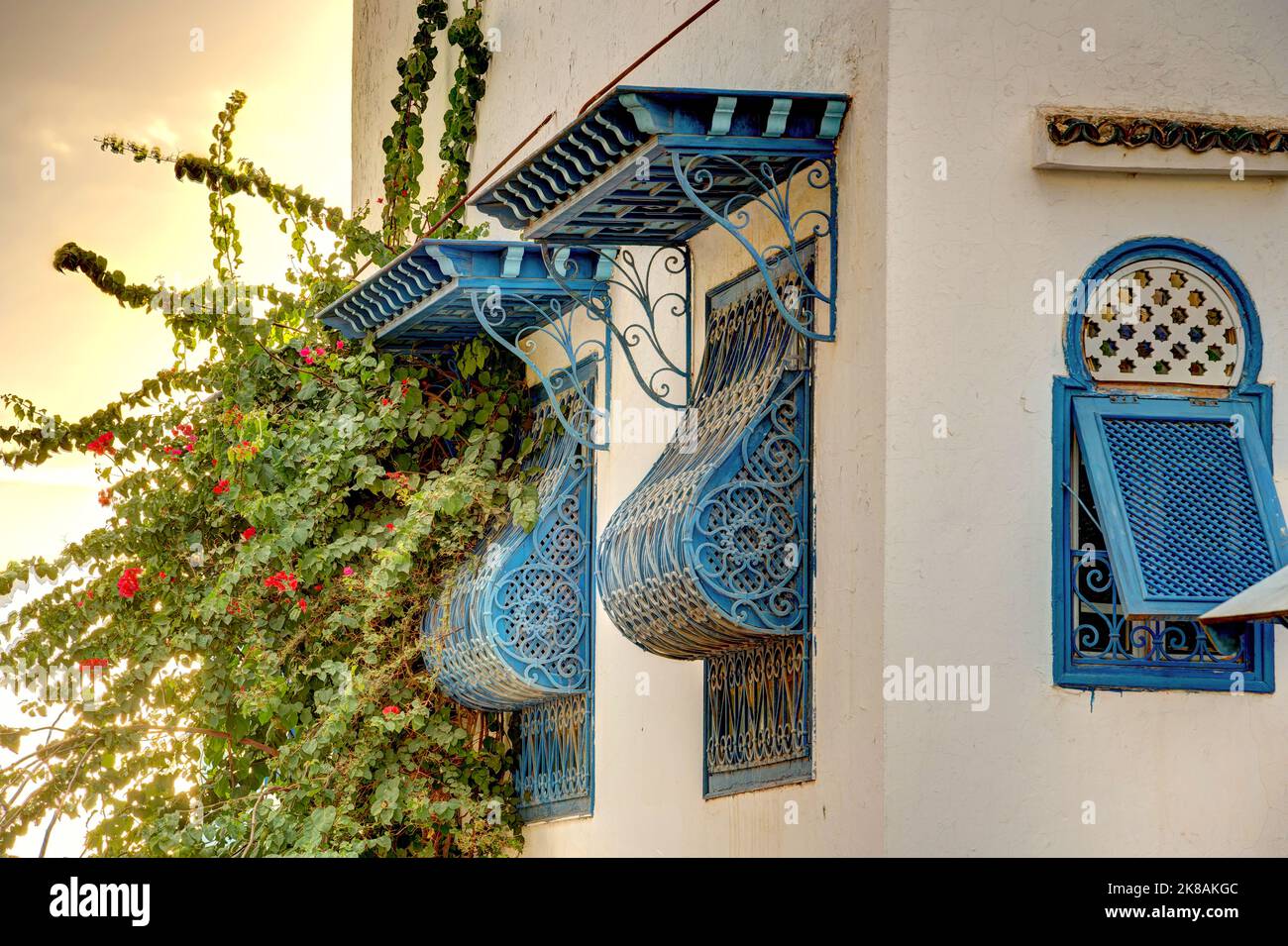 Sidi Bou Saïd, Tunisie Banque D'Images