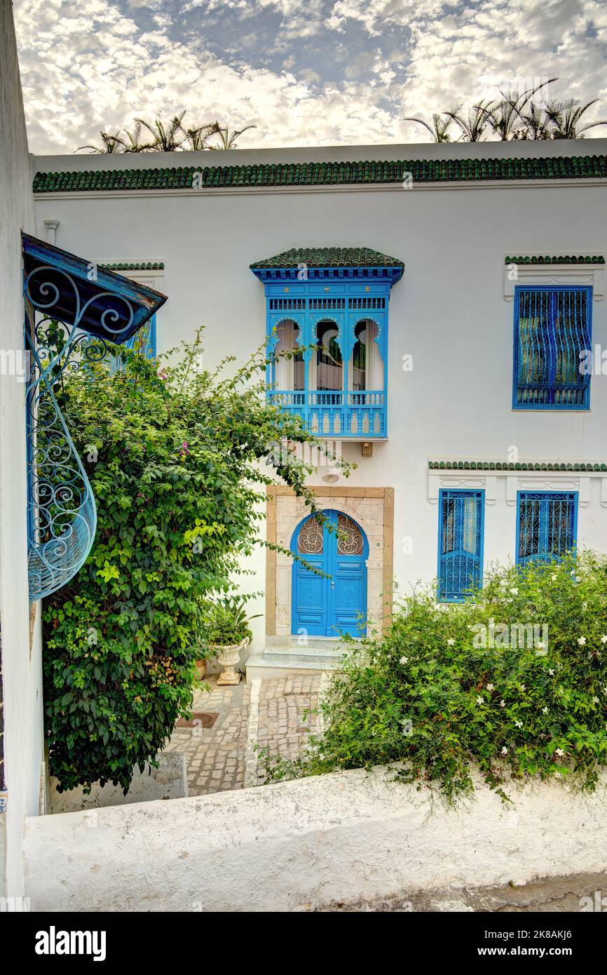 Sidi Bou Saïd, Tunisie Banque D'Images