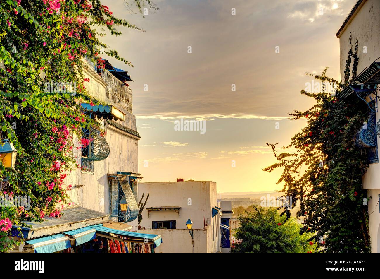 Sidi Bou Saïd, Tunisie Banque D'Images