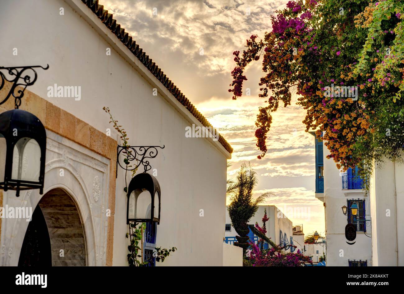 Sidi Bou Saïd, Tunisie Banque D'Images