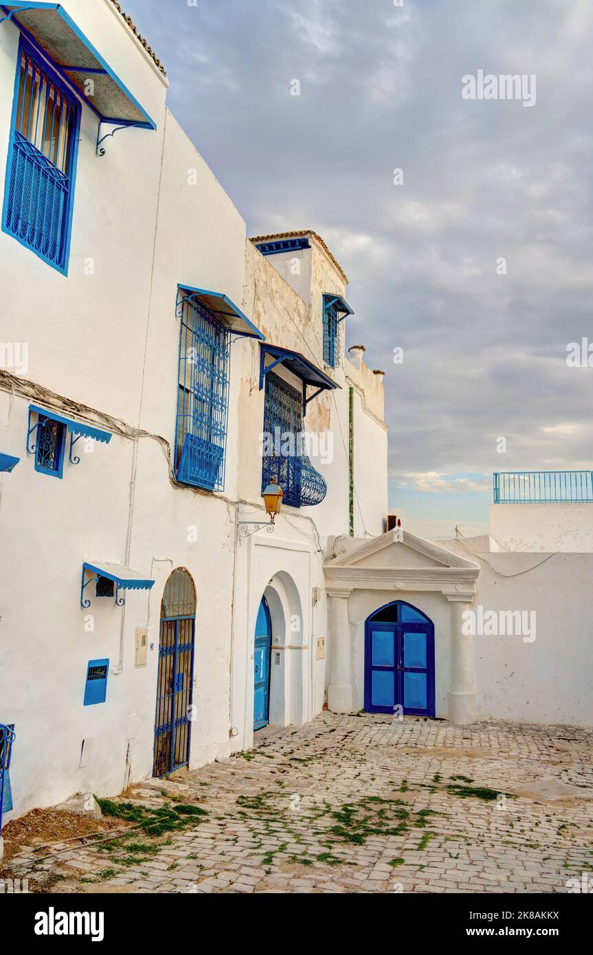 Sidi Bou Saïd, Tunisie Banque D'Images