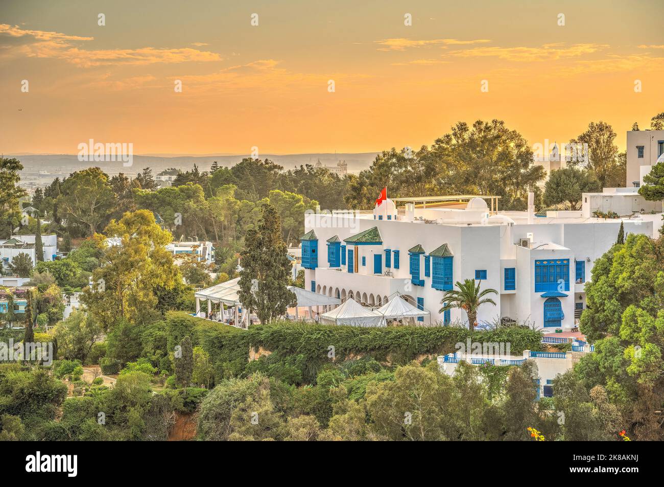 Sidi Bou Saïd, Tunisie Banque D'Images