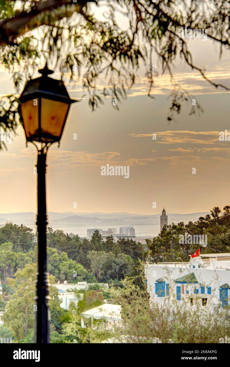 Sidi Bou Saïd, Tunisie Banque D'Images