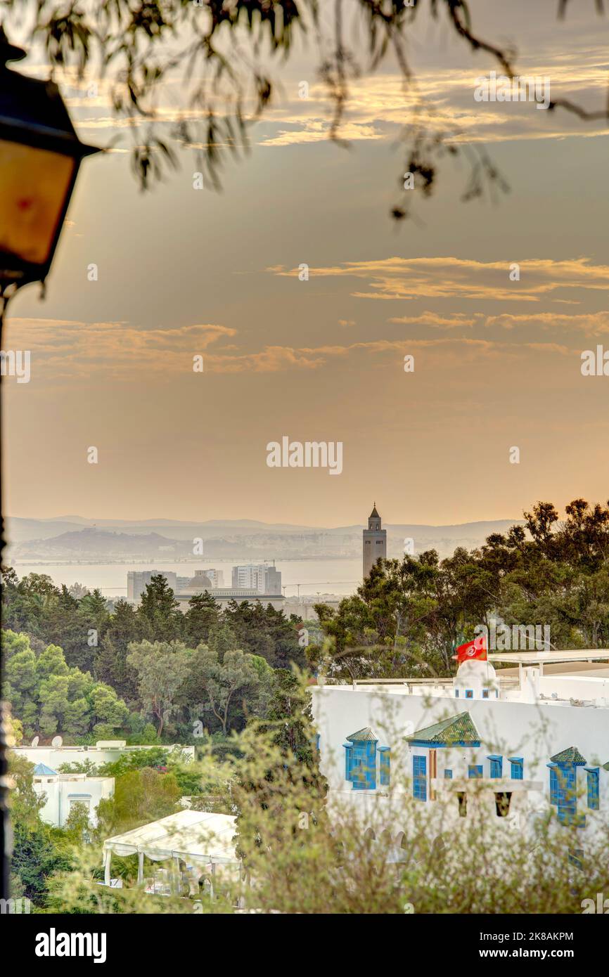 Sidi Bou Saïd, Tunisie Banque D'Images