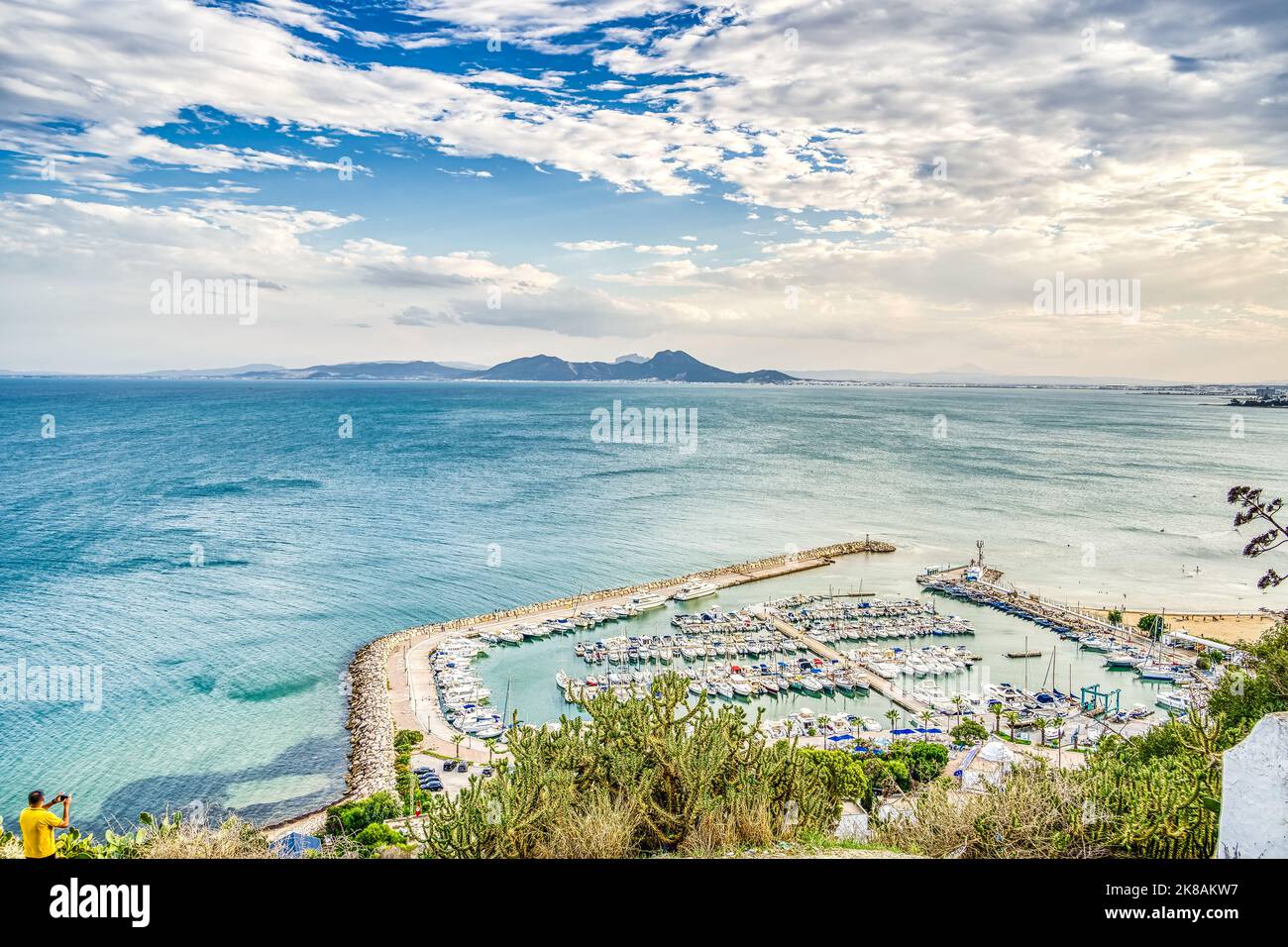 Sidi Bou Saïd, Tunisie Banque D'Images