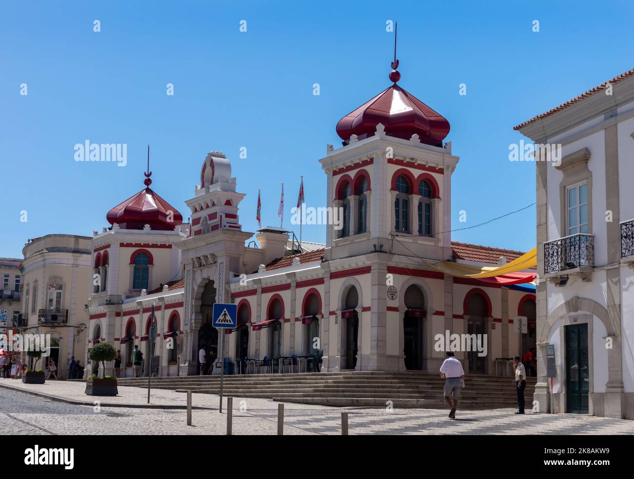 Portugal, août 2022 : construction du marché central, Loulé, Algarve, Portugal Banque D'Images