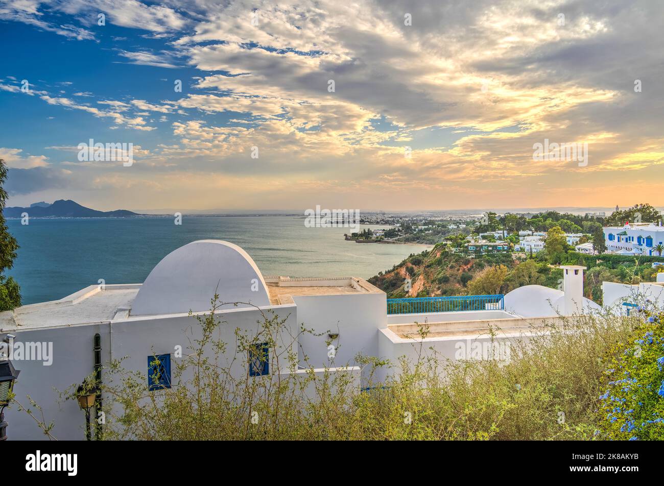 Sidi Bou Saïd, Tunisie Banque D'Images