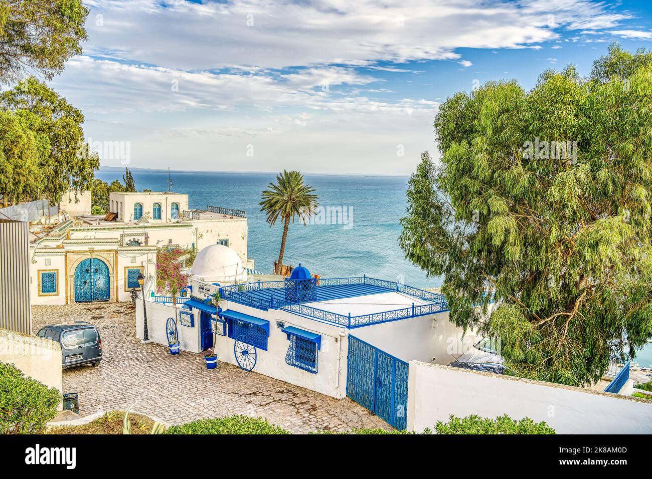 Sidi Bou Saïd, Tunisie Banque D'Images