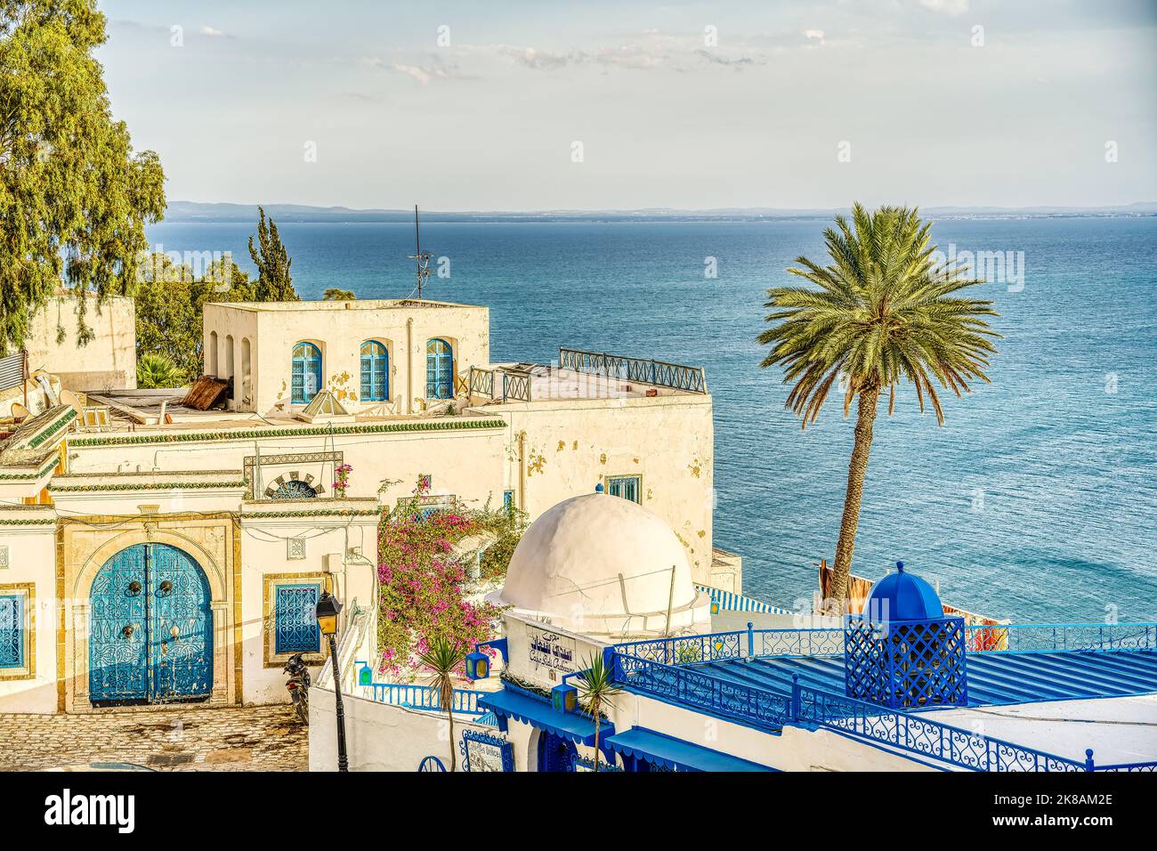 Sidi Bou Saïd, Tunisie Banque D'Images