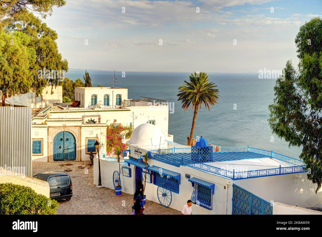 Sidi Bou Saïd, Tunisie Banque D'Images