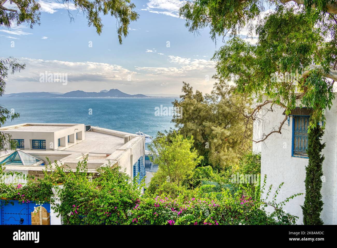 Sidi Bou Saïd, Tunisie Banque D'Images