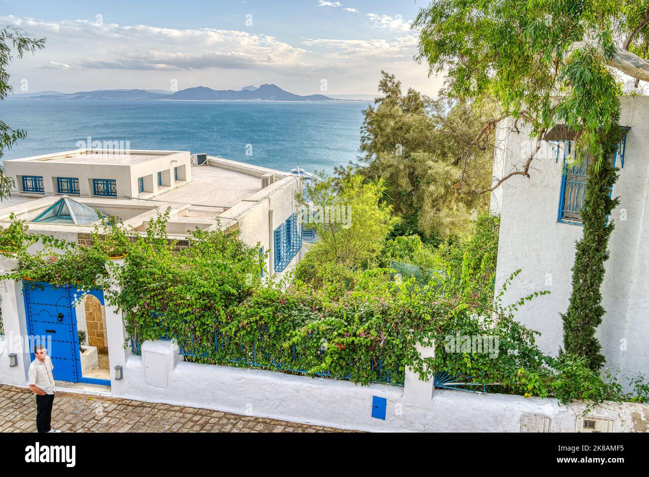 Sidi Bou Saïd, Tunisie Banque D'Images