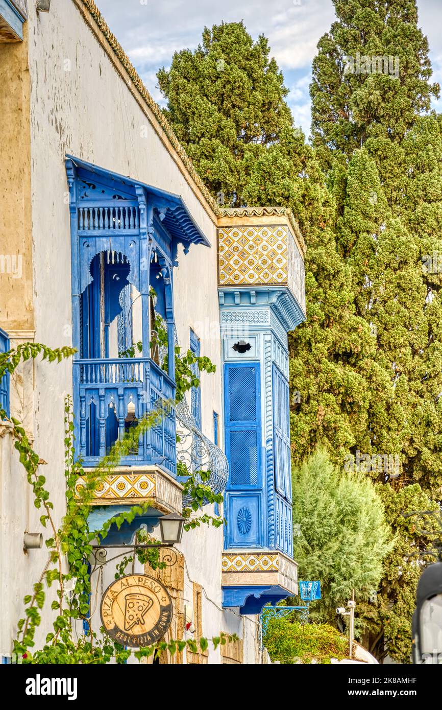 Sidi Bou Saïd, Tunisie Banque D'Images