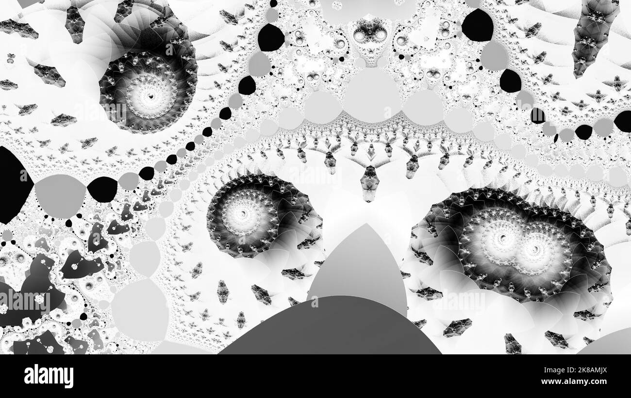 Conception Fractal abstraite générée par ordinateur. Une fractale est un modèle sans fin. Les fractales sont des motifs infiniment complexes qui sont auto-semblables à travers Banque D'Images