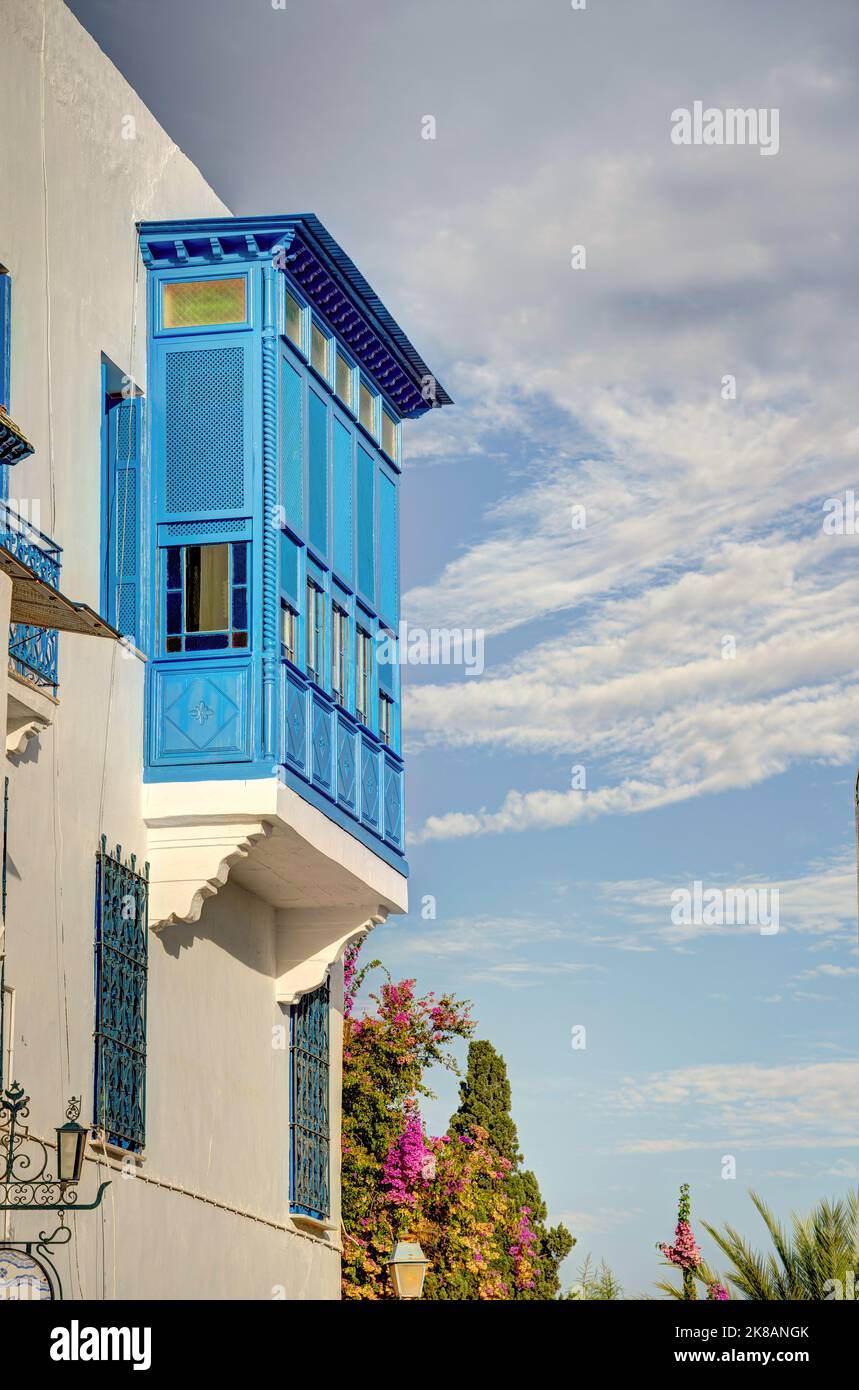 Sidi Bou Saïd, Tunisie Banque D'Images