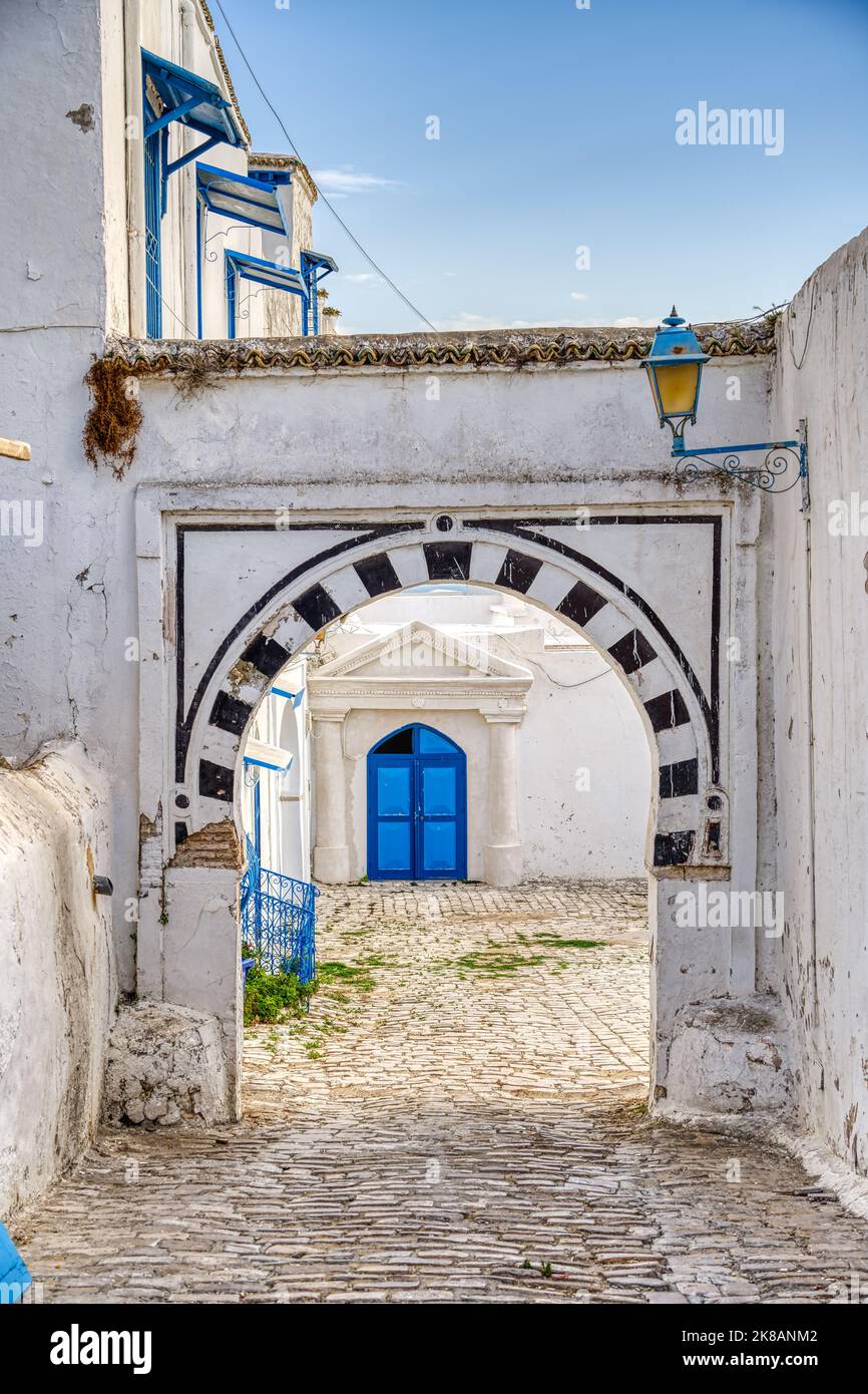 Sidi Bou Saïd, Tunisie Banque D'Images