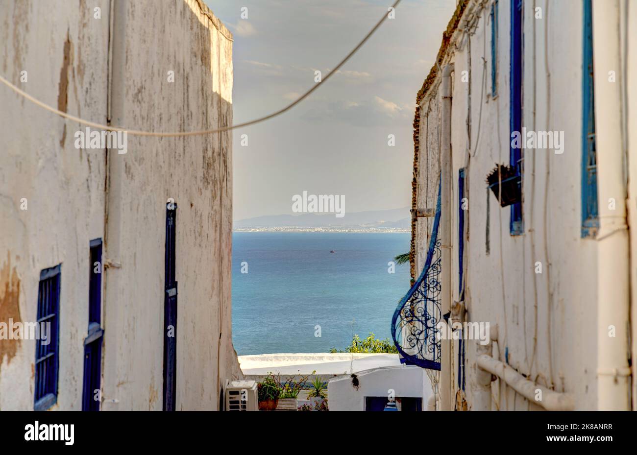 Sidi Bou Saïd, Tunisie Banque D'Images