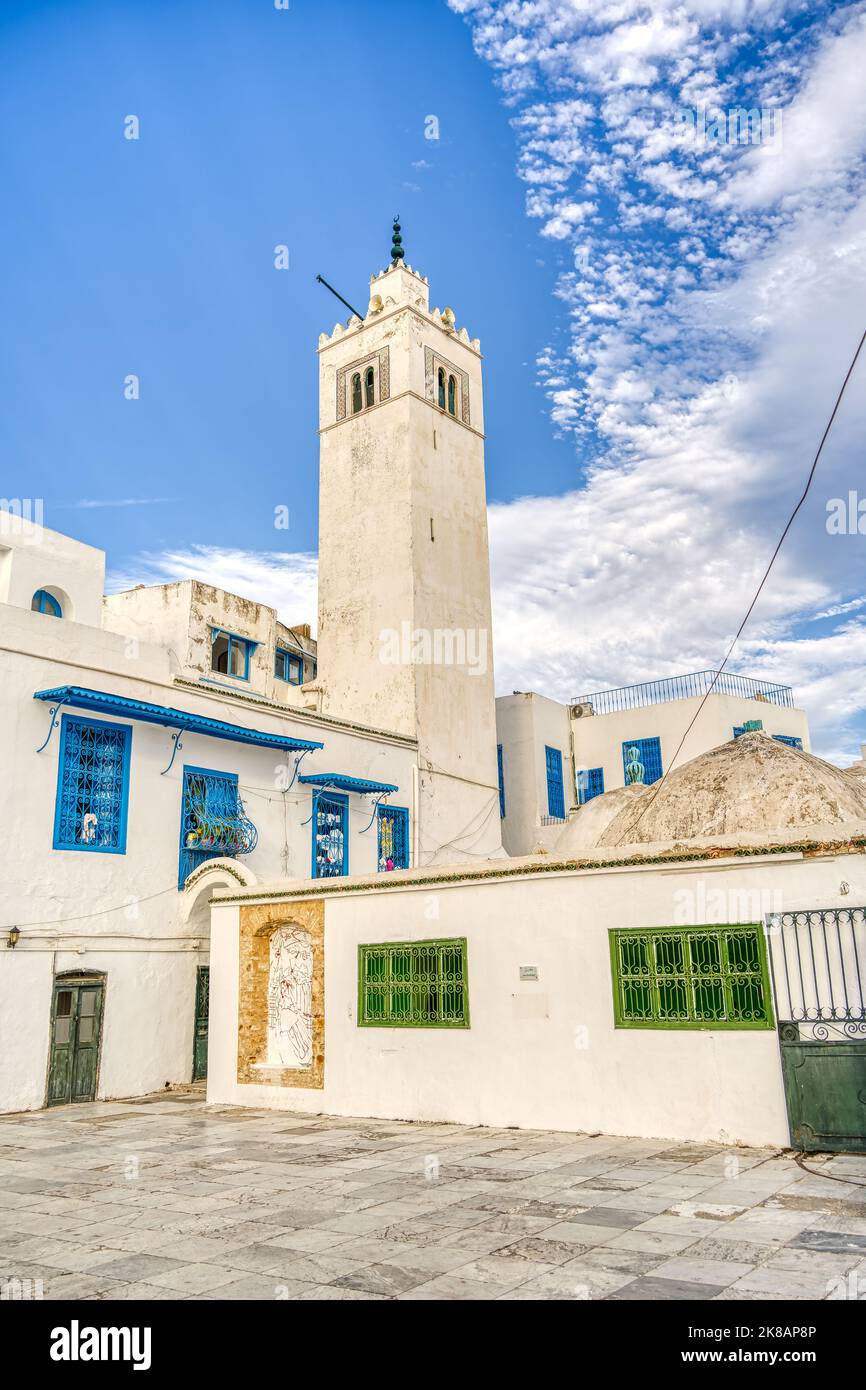 Sidi Bou Saïd, Tunisie Banque D'Images