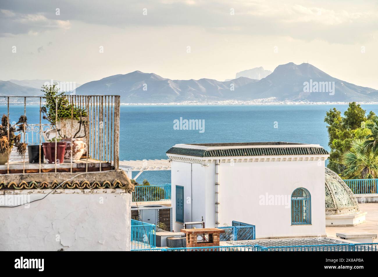 Sidi Bou Saïd, Tunisie Banque D'Images