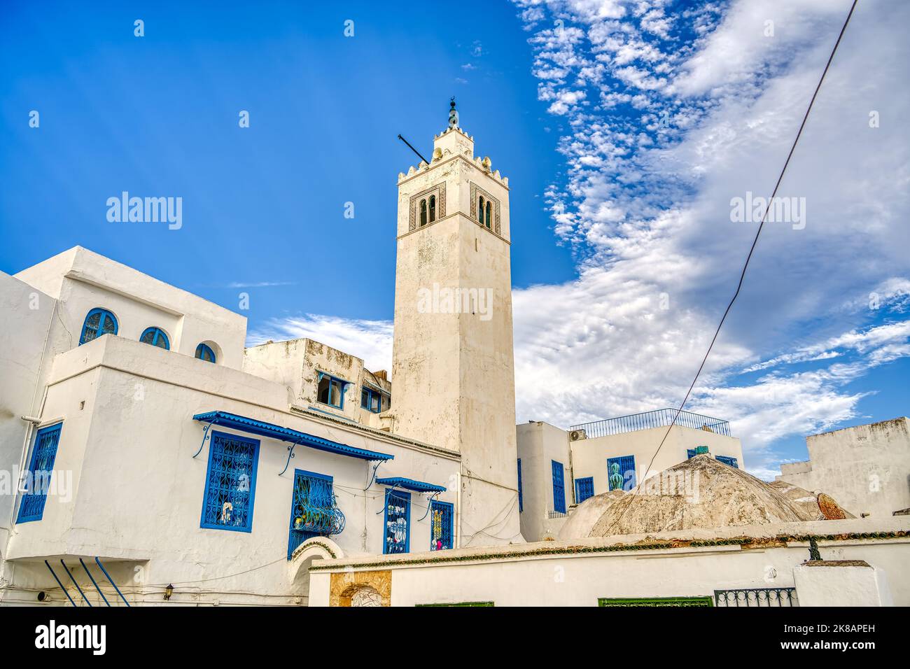Sidi Bou Saïd, Tunisie Banque D'Images