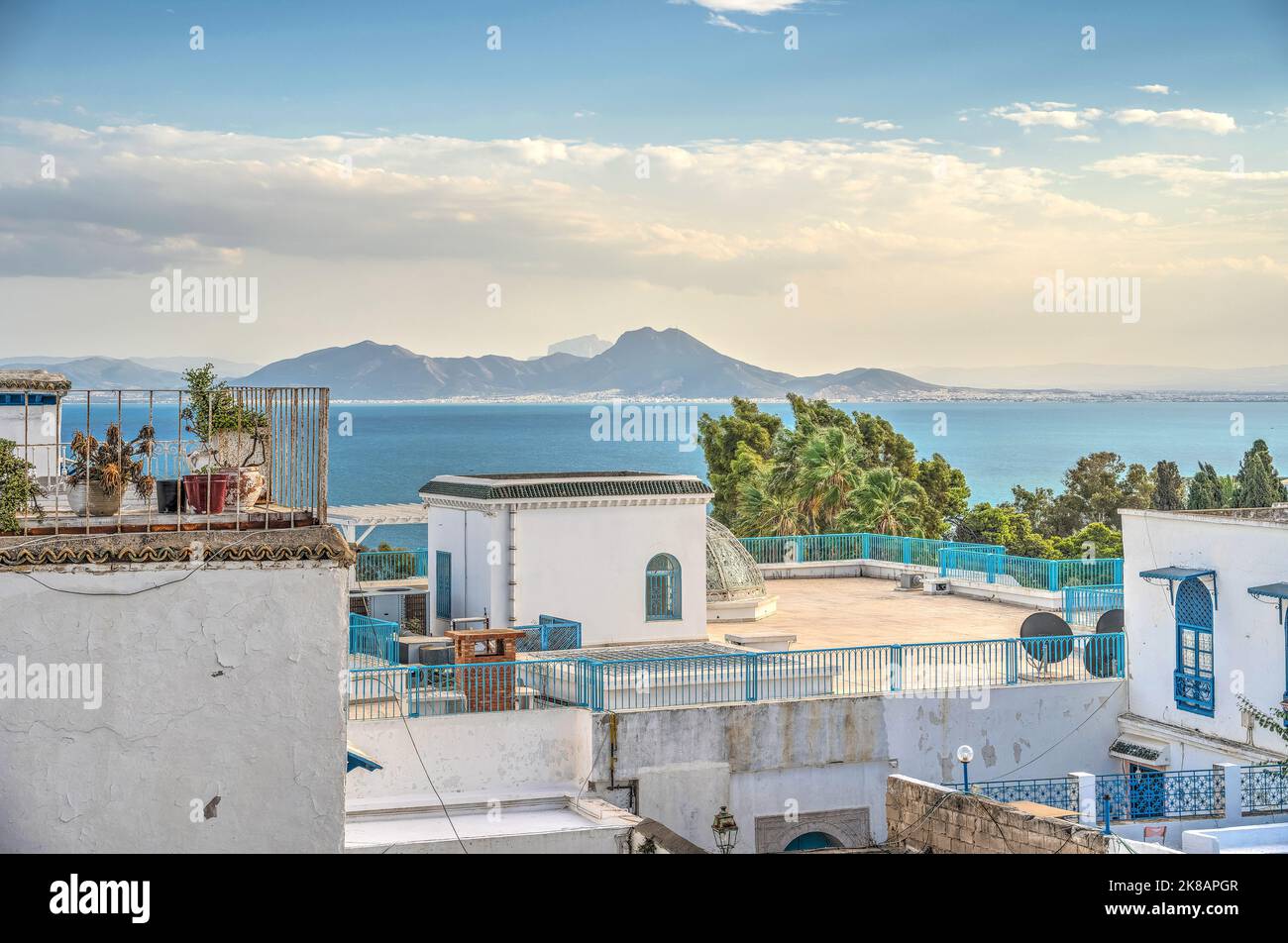Sidi Bou Saïd, Tunisie Banque D'Images