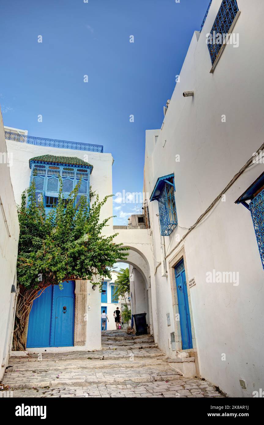 Sidi Bou Saïd, Tunisie Banque D'Images