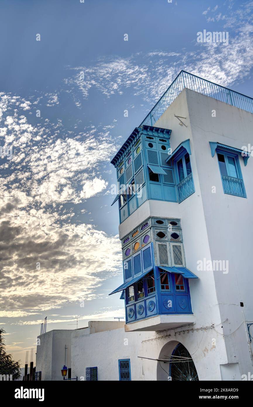 Sidi Bou Saïd, Tunisie Banque D'Images