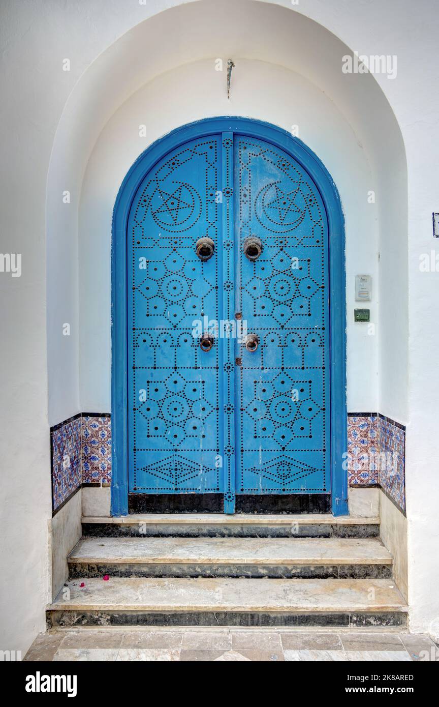 Sidi Bou Saïd, Tunisie Banque D'Images