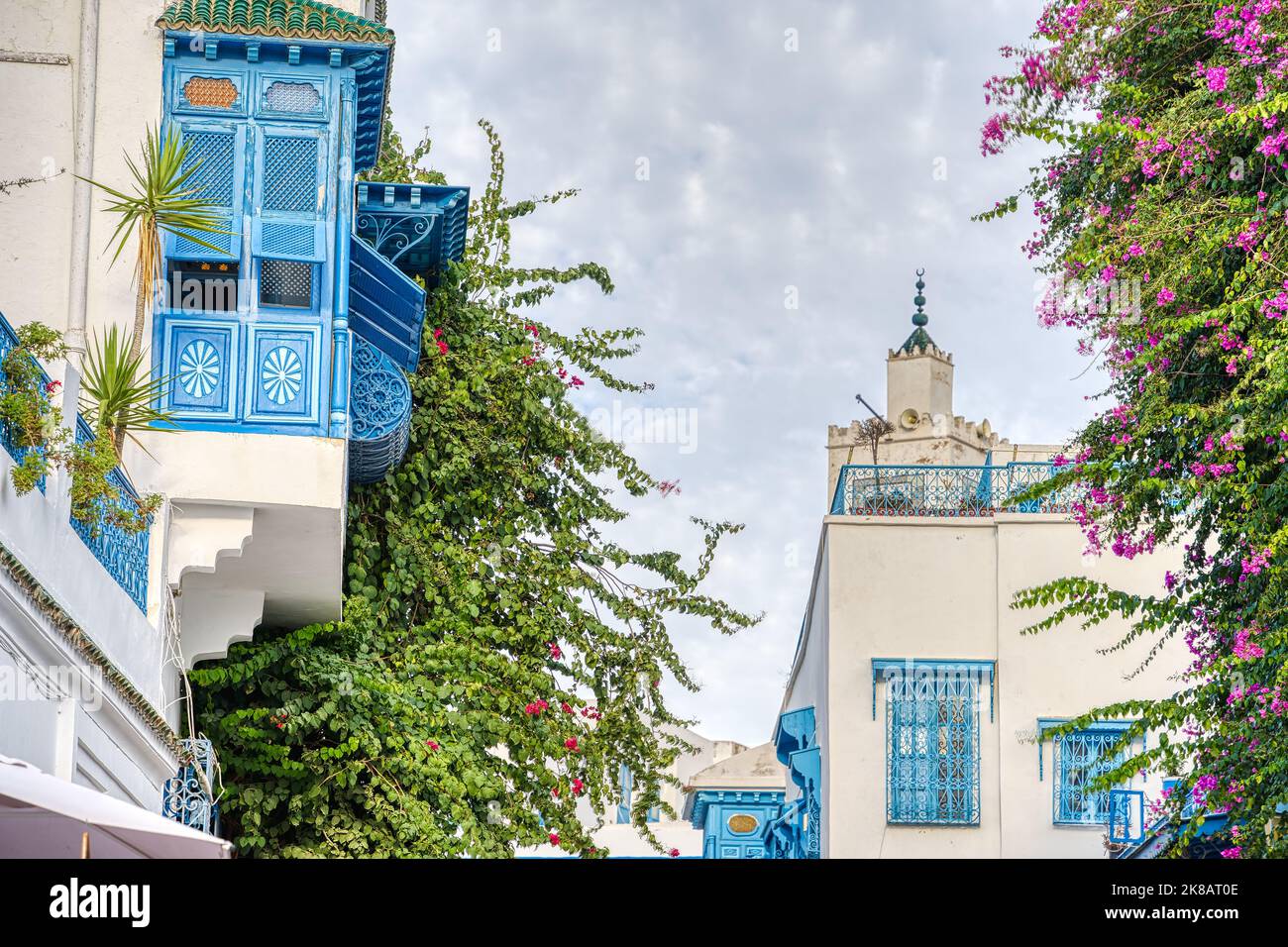 Sidi Bou Saïd, Tunisie Banque D'Images