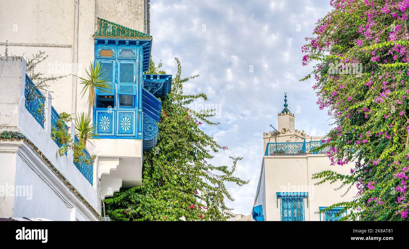 Sidi Bou Saïd, Tunisie Banque D'Images
