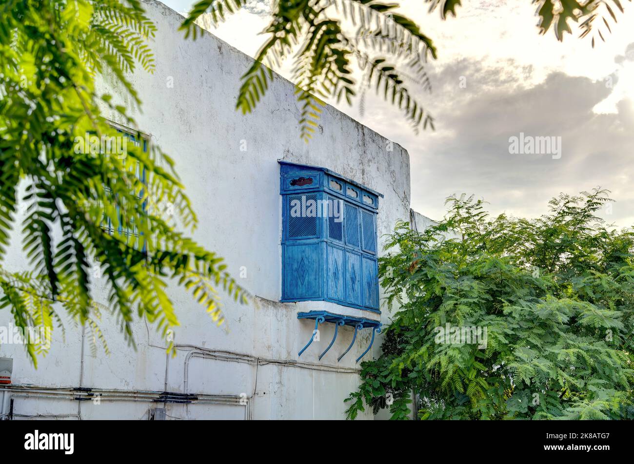 Sidi Bou Saïd, Tunisie Banque D'Images