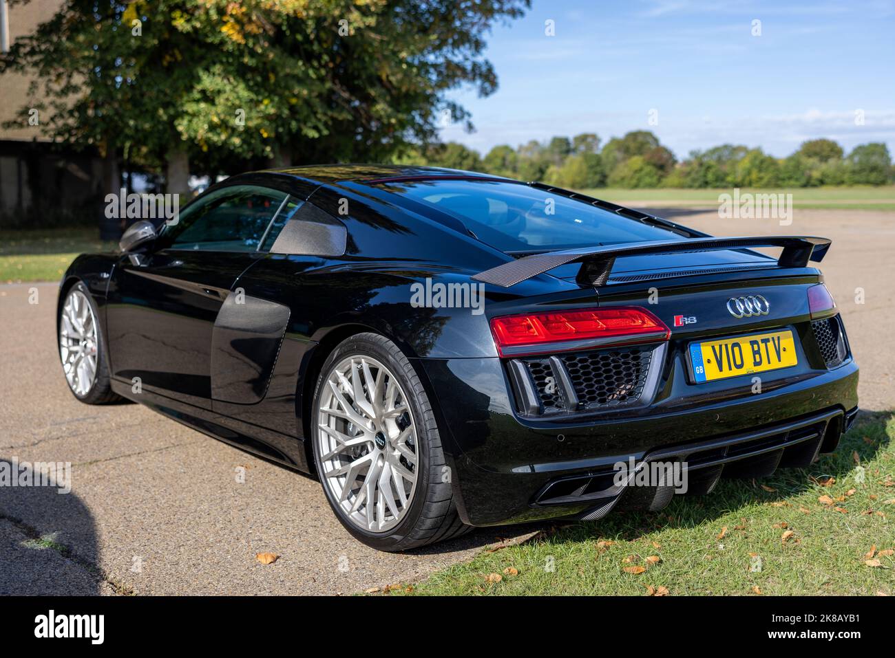 Audi R8 Quattro V10, présentée à l'assemblage Poster Cars & Supercars au Bicester Heritage Centre Banque D'Images