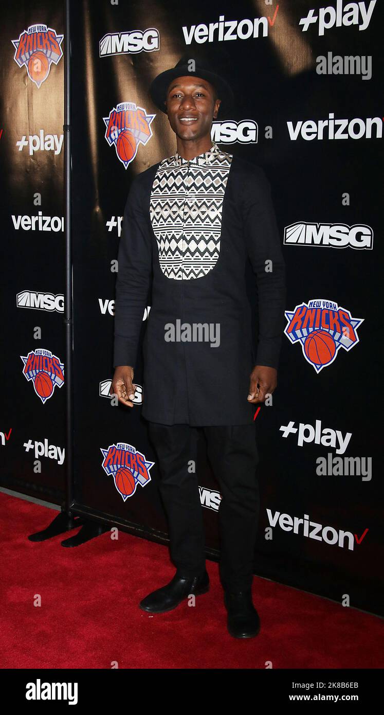 Verizon accueille la soirée d'ouverture du match à domicile des New York Knicks à Madison Square Garden. -PHOTO: Aloe Blac -LIEU: New York USA -JOUR: 21 oct 2022 -CRÉDIT: ROGER WONG/INSTARimages.com Banque D'Images