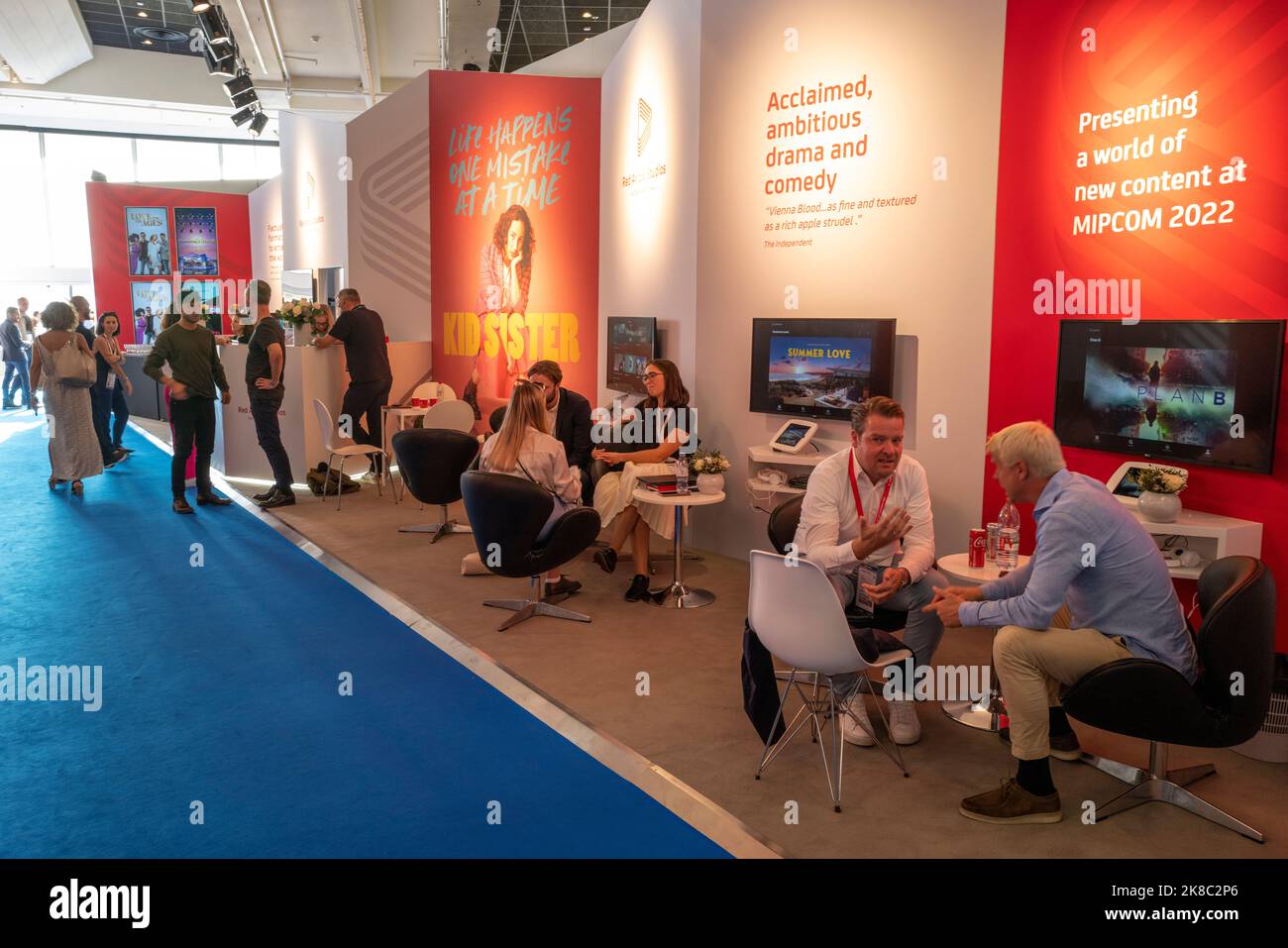 Cannes, France, 17 octobre 2022, MIPCOM 2022 - le marché mondial du contenu de divertissement © ifnm Banque D'Images