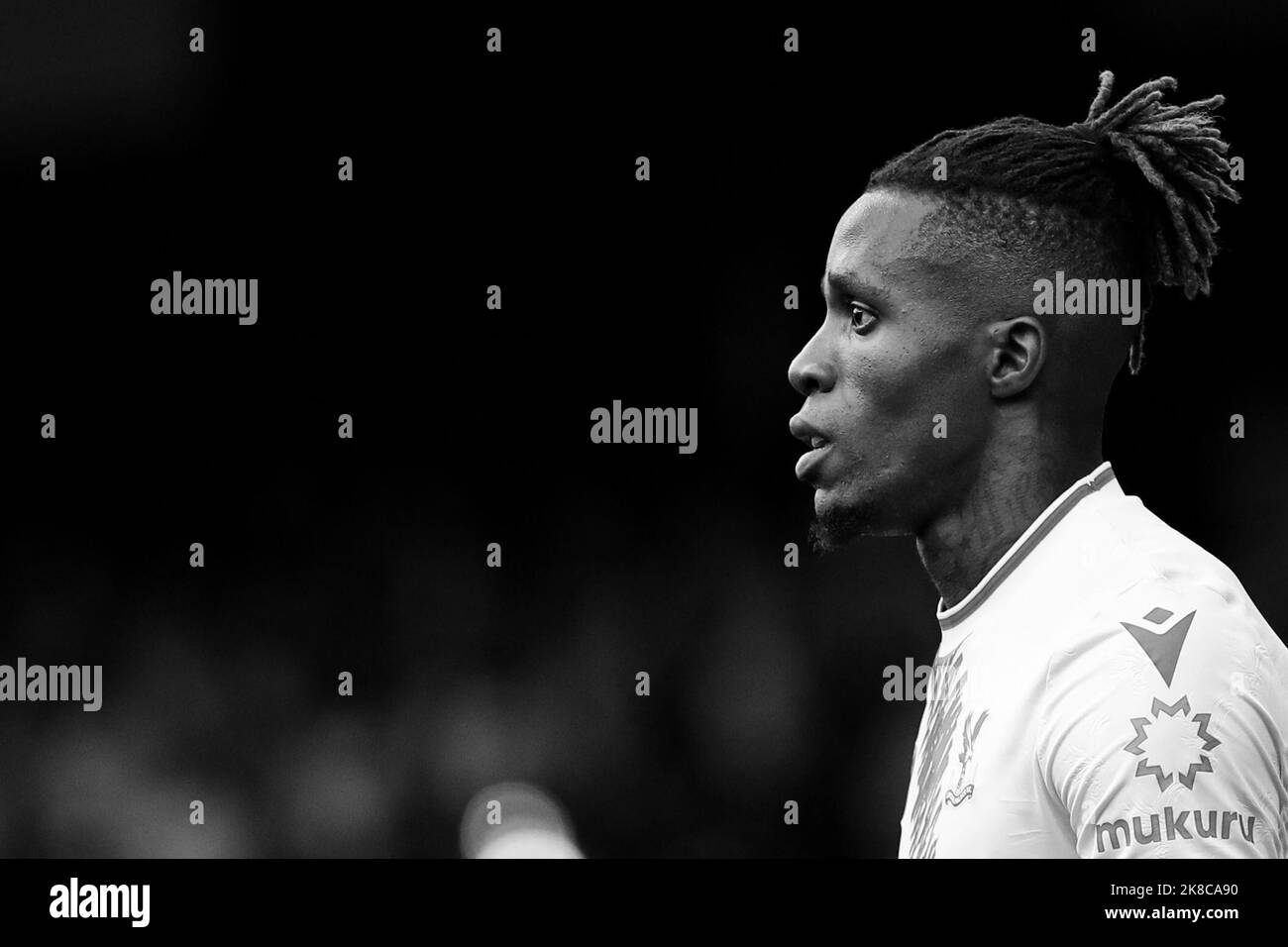 Liverpool, Royaume-Uni. 22nd octobre 2022. Wilfried Zaha de Crystal Palace lors du match de la Premier League entre Everton et Crystal Palace à Goodison Park, Liverpool, Angleterre, le 22 octobre 2022. Photo de Ben Wright. Utilisation éditoriale uniquement, licence requise pour une utilisation commerciale. Aucune utilisation dans les Paris, les jeux ou les publications d'un seul club/ligue/joueur. Crédit : UK Sports pics Ltd/Alay Live News Banque D'Images