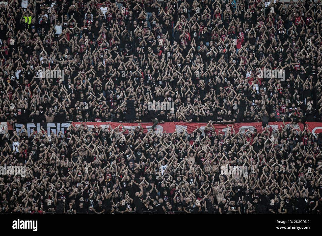 Milan, Italie. 22nd octobre 2022. AC Milan fans pendant la série italienne Un match de football AC Milan vs Monza au stade San Siro à Milan, Italie sur 22 octobre 2022 Credit: Piero Cruciatti/Alay Live News Banque D'Images