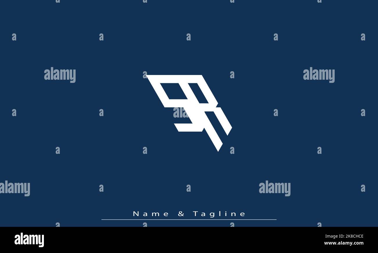 Lettres de l'alphabet initiales Monogram logo SR , RS Illustration de Vecteur