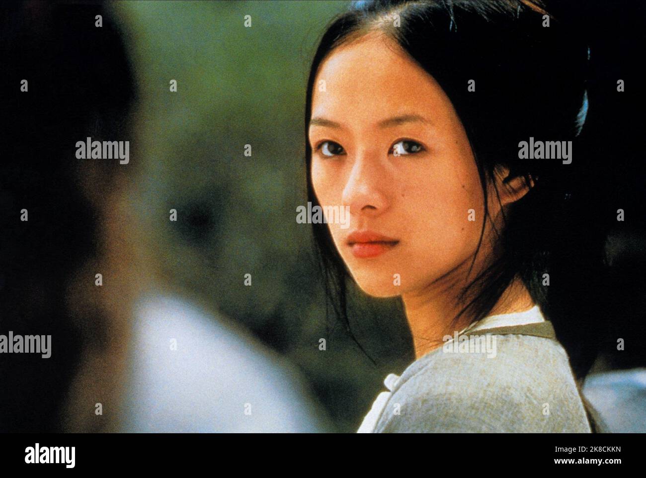 Zhang Ziyi film: Crouching Tiger, Hidden Dragon (WO hu cang long) personnages: Jen Yu (version mandarin) TW/CHN/HK/USA 2000, Directeur: ANG Lee 18 mai 2000 **AVERTISSEMENT** cette photographie est destinée à un usage éditorial exclusif et est protégée par les droits d'auteur de SONY PICTURES CLASSIQUES et/ou du photographe attribué par la société film ou production et ne peut être reproduite que par des publications dans le cadre de la promotion du film ci-dessus. Un crédit obligatoire pour LES CLASSIQUES SONY PICTURES est requis. Le photographe doit également être crédité lorsqu'il est connu. Aucune utilisation commerciale ne peut être accordée sans l'autorisation écrite du Banque D'Images