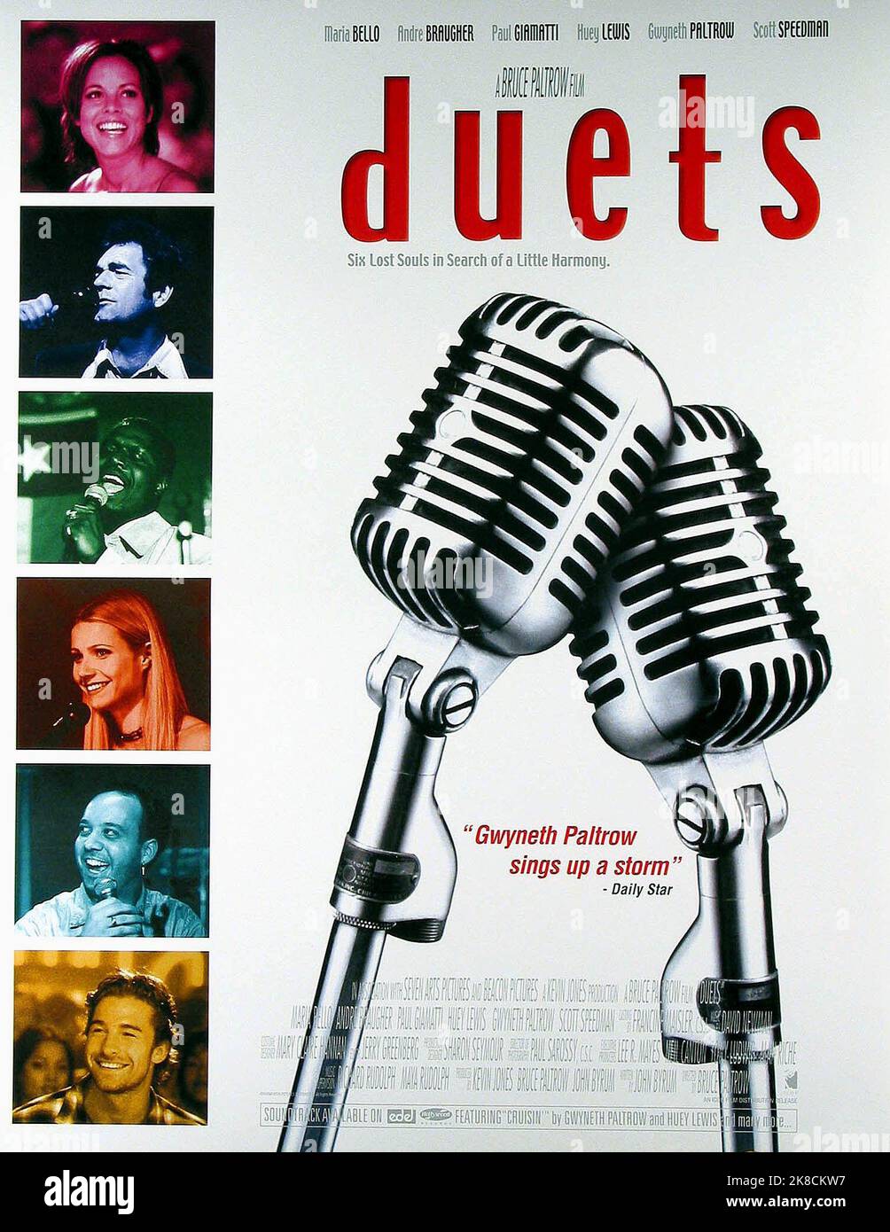 Film Poster film: Duets (2000) Directeur: Bruce Paltrrow 09 septembre 2000 **AVERTISSEMENT** cette photographie est à usage éditorial exclusif et est le droit d'auteur de BUE et/ou le photographe assigné par la Société de film ou de production et ne peut être reproduite que par des publications dans le cadre de la promotion du film ci-dessus. Un crédit obligatoire pour BUE est requis. Le photographe doit également être crédité lorsqu'il est connu. Aucune utilisation commerciale ne peut être accordée sans l'autorisation écrite de la Société du film. Banque D'Images