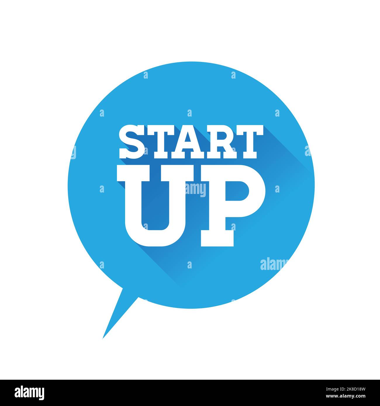 Conception à plat de démarrage Illustration de Vecteur