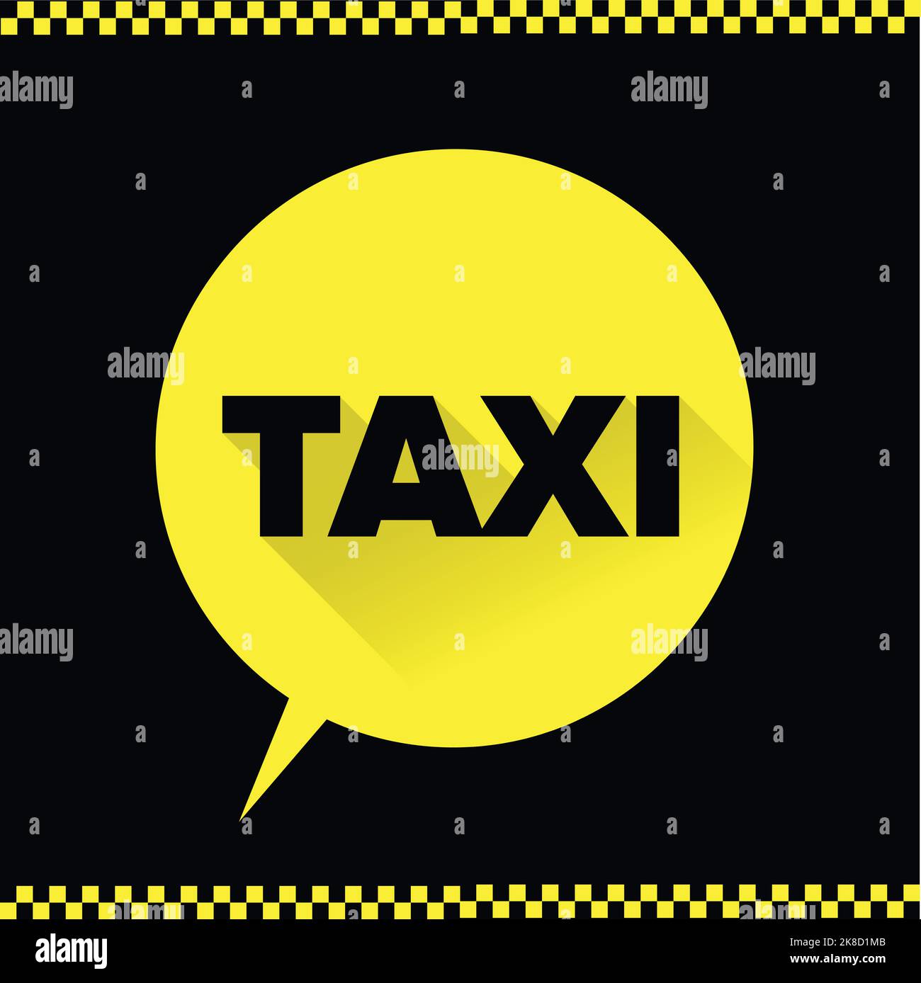Vecteur d'icône de taxi Illustration de Vecteur