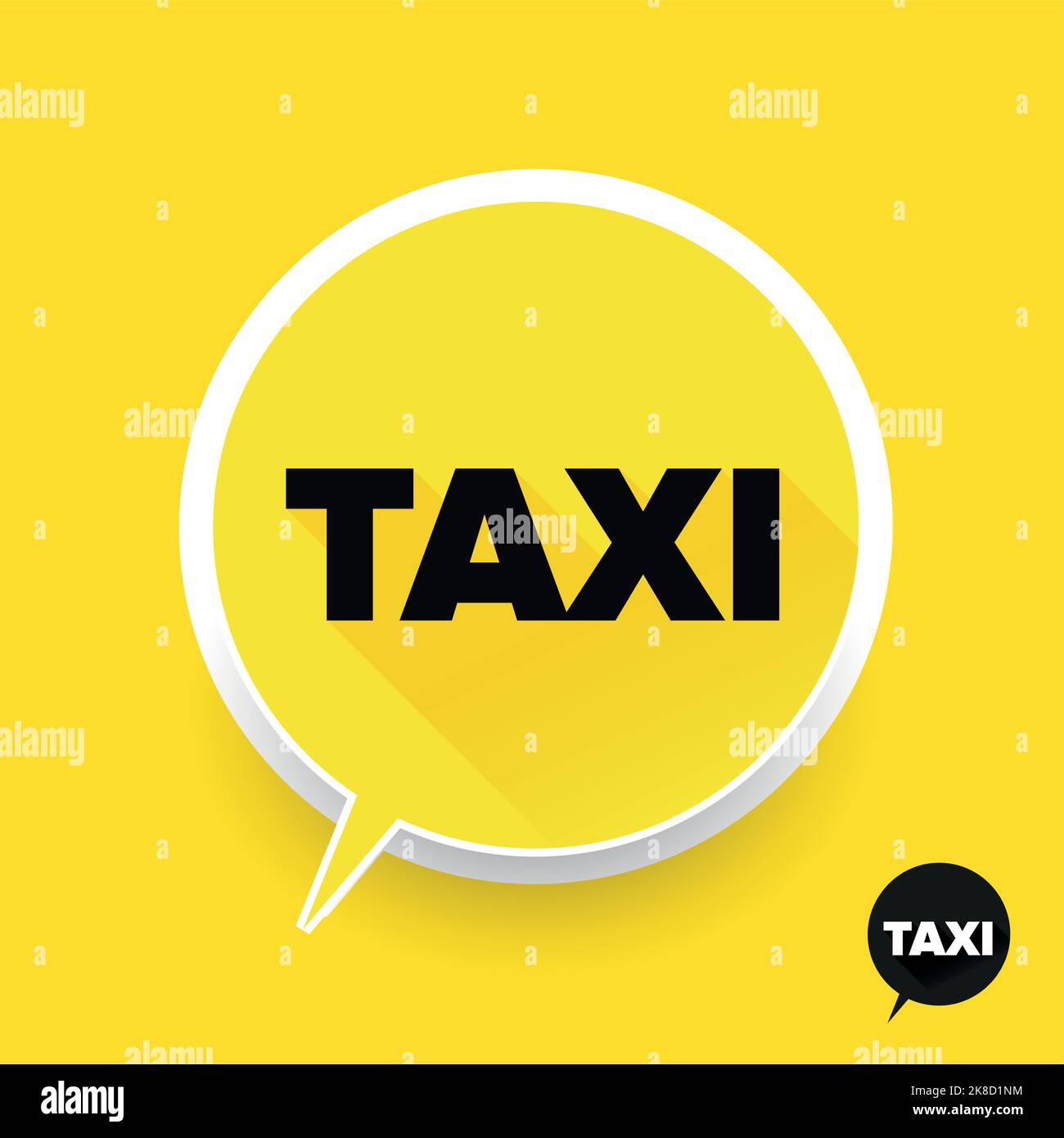 Vecteur d'icône de taxi Illustration de Vecteur