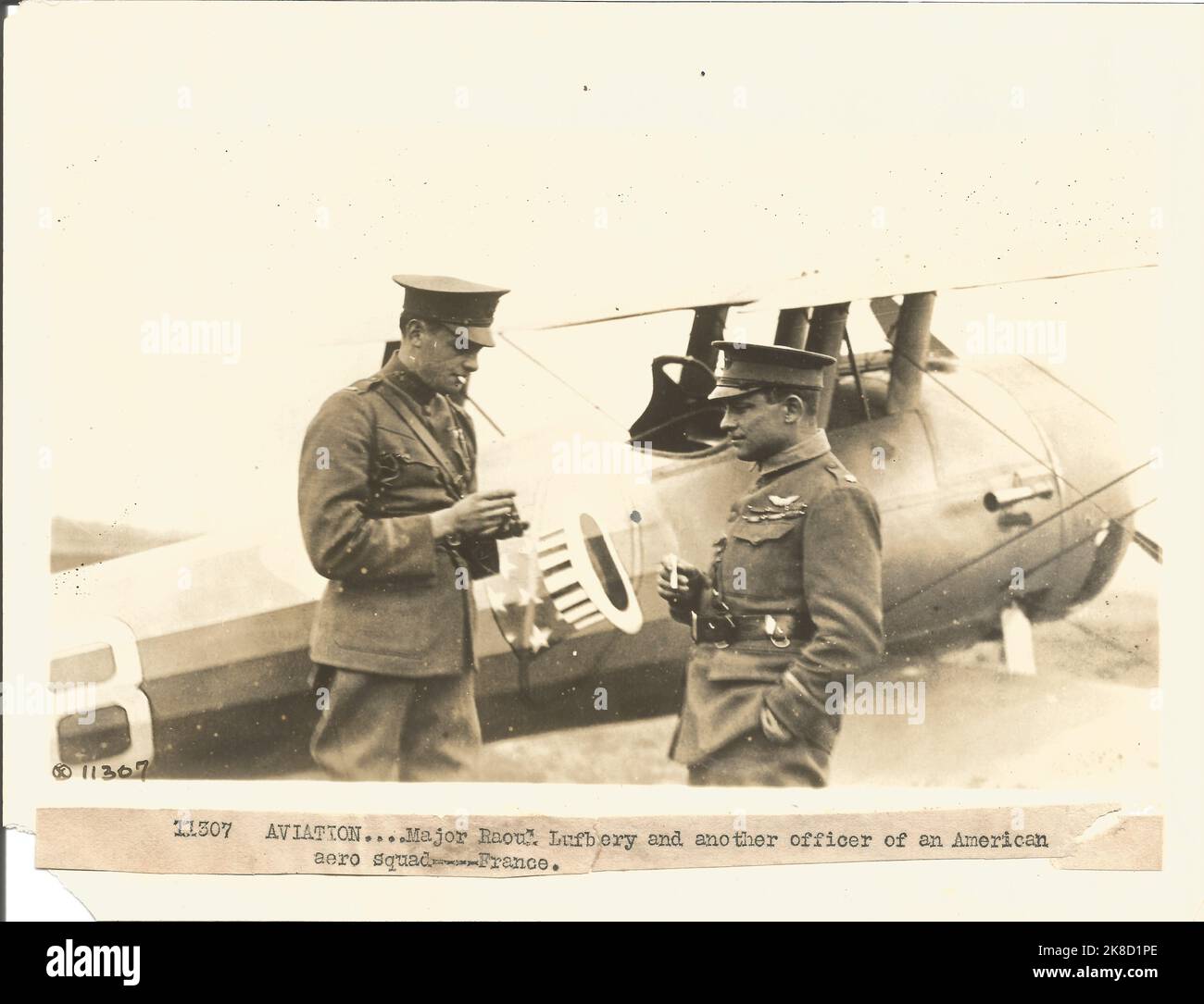 Grande guerre de la première Guerre le major Raoul Lubery aviateur français Banque D'Images