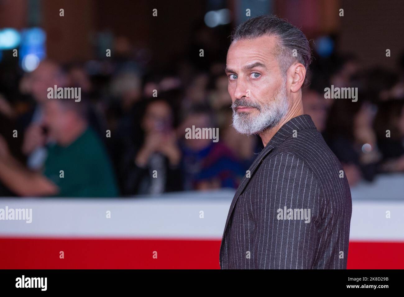 Rome, Italie. 22nd octobre 2022. L'acteur italien raz Degan assiste au tapis rouge du film 'Era ora' au dixième jour de la dix-septième édition du Festival du film de Rome, le 22 octobre 2022 (photo de Matteo Nardone/Pacific Press/Sipa USA) crédit: SIPA USA/Alay Live News Banque D'Images