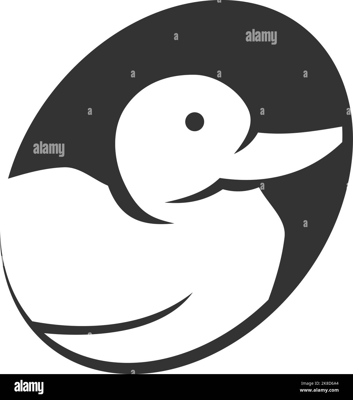 Logo canard vecteur illustration modèle modèle icône identité de marque Illustration de Vecteur