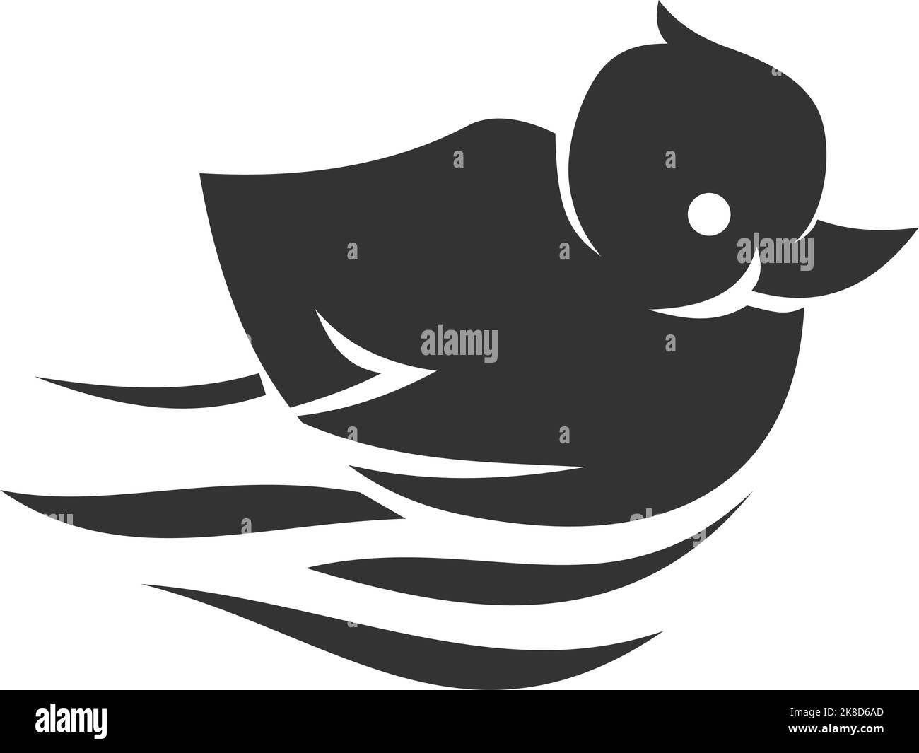 Logo canard vecteur illustration modèle modèle icône identité de marque Illustration de Vecteur