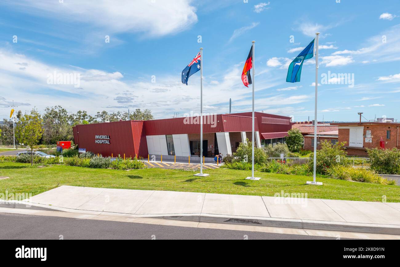 Inverell District Hospital est un établissement de 52 lits qui fournit des services aux communautés du Nord-Ouest et de la Nouvelle-Angleterre de Nouvelle-Galles du Sud Banque D'Images