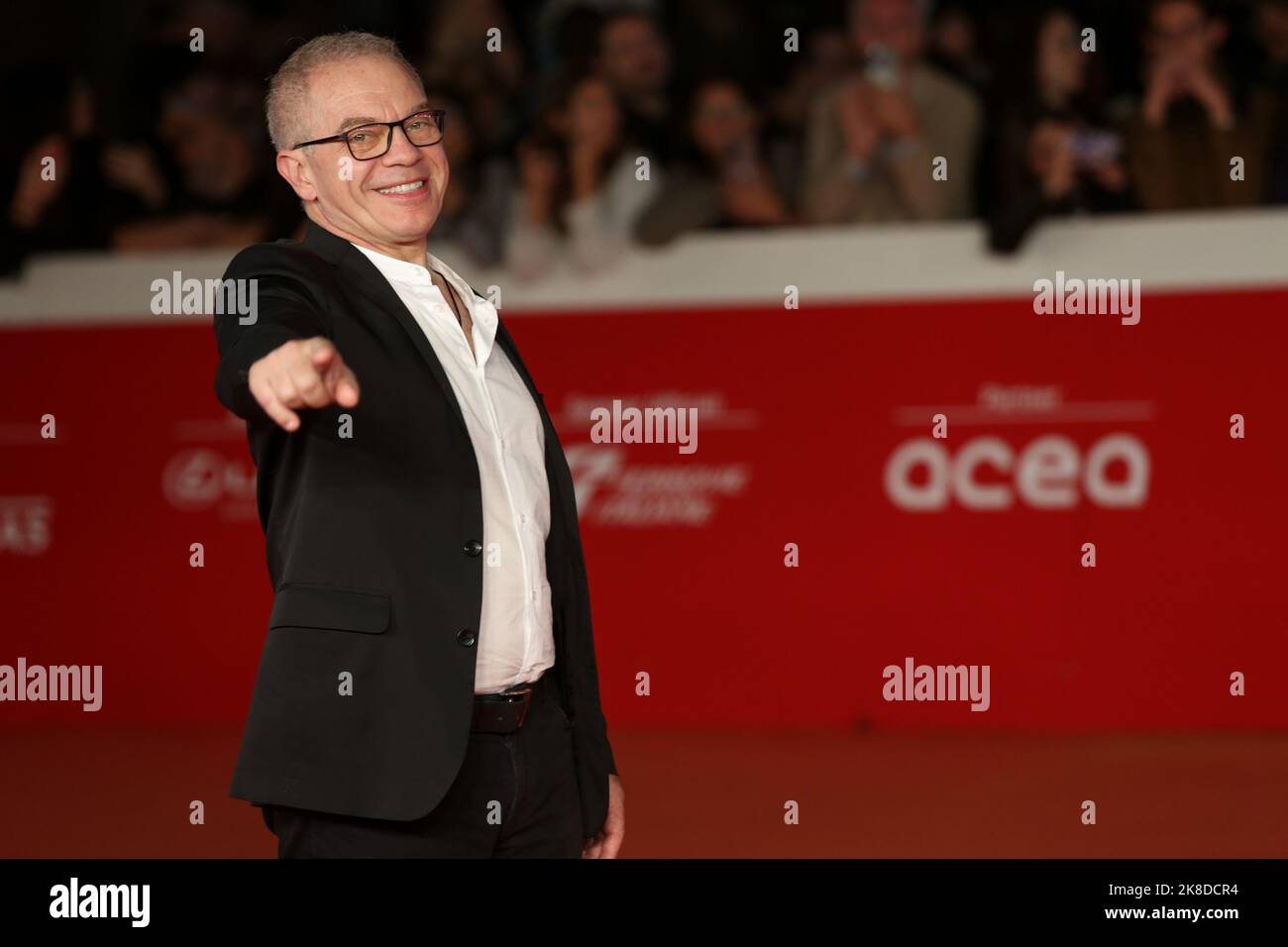 Rome, Italie. 22nd octobre 2022. Marco Marzocca assiste au tapis rouge du film 'Sono Lillo' au Festival du film de Rome à l'Auditorium Parco della Musica. Crédit : SOPA Images Limited/Alamy Live News Banque D'Images