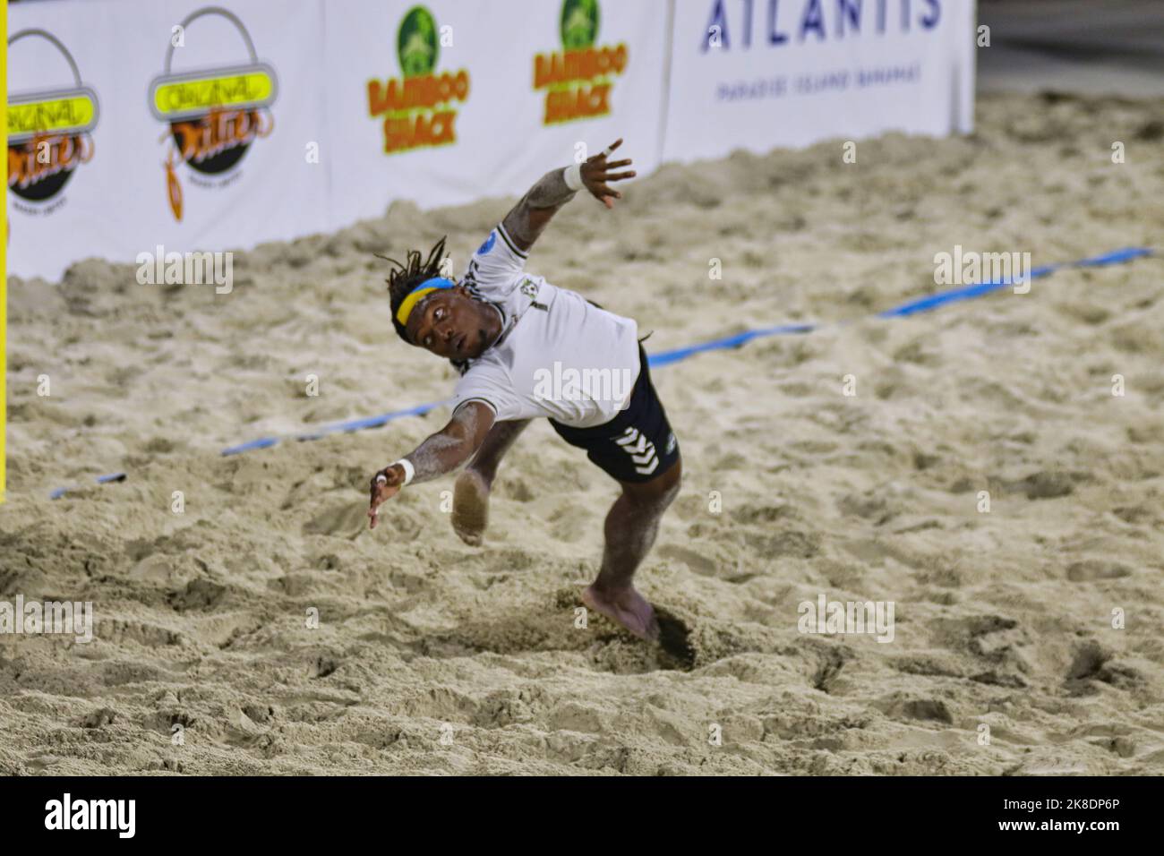 La coupe de football ALIV Beach 2022 de la Bahamas football Association les Bahamas contre Trinidad Banque D'Images